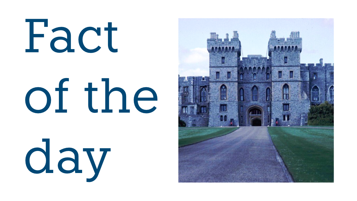An entrance to Windsor Castle in Windsor, England.